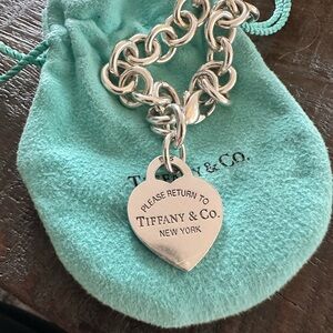 Tiffany & Co. Silver Heart Tag Bracelet